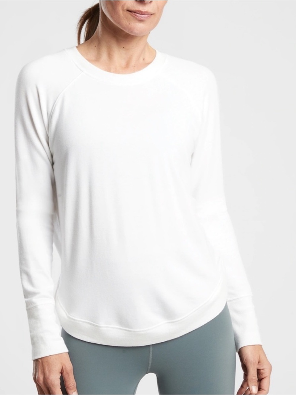 Athleta Mindset Pullover Lightweight Crewneck Sweatshirt